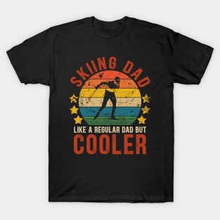 Skiing Dad Funny Vintage Skiing Father's Day Gift T-Shirt